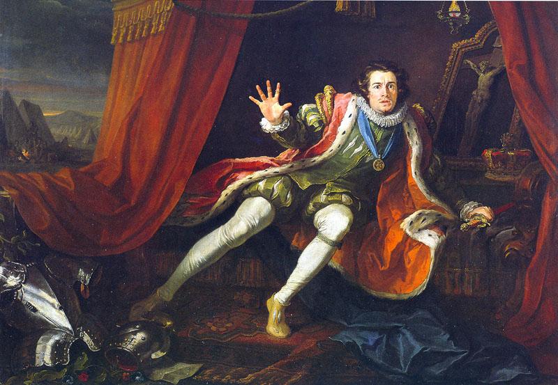 unknow artist David Garrick as Richard III in Colley Cibber's adaptation of the William Shakespeare play France oil painting art